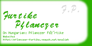 furtike pflanczer business card
